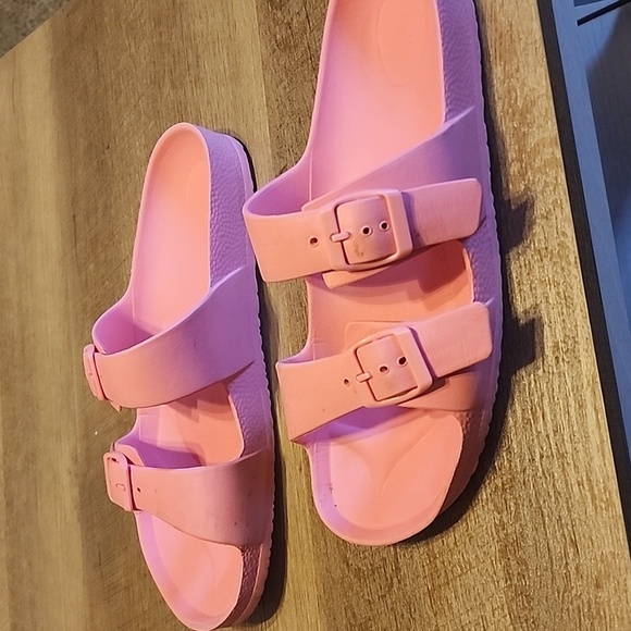 Target Pink Slide Sandals - Picture 2 of 3